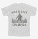 Hide And Seek Champion Funny Bigfoot white Youth Tee