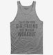 Hilarious Workout Quote grey Tank
