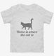 Home Is Where The Cat Is white Toddler Tee