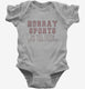 Hooray Sports Do The Thing Win The Points grey Infant Bodysuit