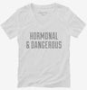 Hormonal And Dangerous Womens Vneck Shirt 666x695.jpg?v=1700551856