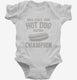 Hot Dog Eating Champion white Infant Bodysuit
