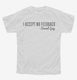 I Accept No Feedback Sound Guy Funny Engineer white Youth Tee