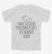I Bake Because Punching People Is Frowned Upon white Youth Tee