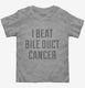 I Beat Bile Duct Cancer grey Toddler Tee