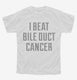 I Beat Bile Duct Cancer white Youth Tee