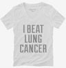 I Beat Lung Cancer Womens Vneck Shirt 666x695.jpg?v=1700475613