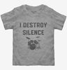 I Destroy Silence Funny Drummer Toddler