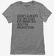 I Don't Always Test My Code Funny grey Womens