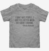 I Dont Hate People I Just Feel Better Charles Bukowski Quote Toddler