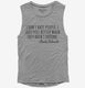 I Don't Hate People I Just Feel Better Charles Bukowski Quote  Womens Muscle Tank