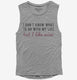 I Don't Know What To Do With My Life But I Like Wine  Womens Muscle Tank
