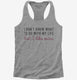 I Don't Know What To Do With My Life But I Like Wine  Womens Racerback Tank
