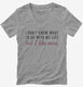 I Don't Know What To Do With My Life But I Like Wine  Womens V-Neck Tee