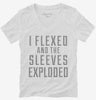 I Flexed And The Sleeves Exploded Womens Vneck Shirt 666x695.jpg?v=1700639966