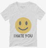 I Hate You Funny Smiley Face Emoji Womens Vneck Shirt 666x695.jpg?v=1700438374