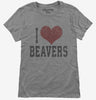 I Heart Beavers Womens