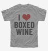 I Heart Boxed Wine Funny Wine Lover Kids