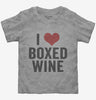 I Heart Boxed Wine Funny Wine Lover Toddler