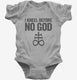 I Kneel Before No God Leviathan Sigil Sulfur Alchemy Symbol grey Infant Bodysuit