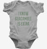 I Know Guacamole Is Extra Baby Bodysuit 666x695.jpg?v=1700549875