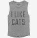 I Like Cats  Womens Muscle Tank