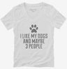 I Like My Dogs And Like 3 People Womens Vneck Shirt 666x695.jpg?v=1700457922