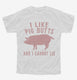 I Like Pig Butts and I Cannot Lie white Youth Tee