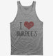 I Love Burpees Fitness grey Tank