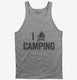 I Love Camping Heart Funny Campfire  Tank