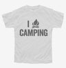 I Love Camping Heart Funny Campfire Youth