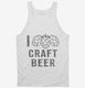 I Love Craft Beer white Tank