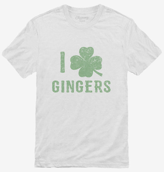 I Love Gingers Funny Irish Redhead T-Shirt