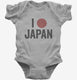 I Love Japan grey Infant Bodysuit
