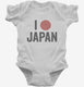I Love Japan white Infant Bodysuit