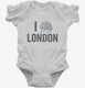 I Love London Funny Cloud white Infant Bodysuit