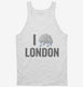 I Love London Funny Cloud white Tank