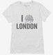 I Love London Funny Cloud white Womens