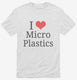 I Love Microplastics white Mens
