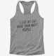I Love My Cat More Than Most People  Womens Racerback Tank