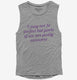 I May Not Be Perfect But Parts Of Me Are Pretty Awesome grey Womens Muscle Tank