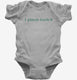 I Pinch Back St Patrick's Day grey Infant Bodysuit