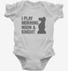 I Play Morning Noon and Knight Funny Chess white Infant Bodysuit