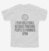 I Play Volleyball Because Punching People Is Frowned Upon Youth