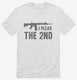 I Plead The 2nd Funny AR-15 white Mens