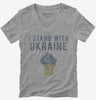 I Stand With Ukraine Womens Vneck