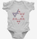 I Support Israel white Infant Bodysuit