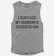 I Survived My Husband's Phd Dissertation Graduation  Womens Muscle Tank