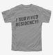 I Survived Residency Funny Doctor Graduation  Youth Tee