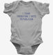 I Think Therefore I Vote Republican grey Infant Bodysuit